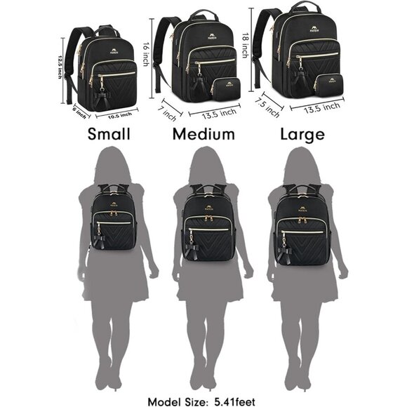 Stylish 15.6 Inch Waterproof Backpack Purse with USB Port - Ideal for Women main image 9